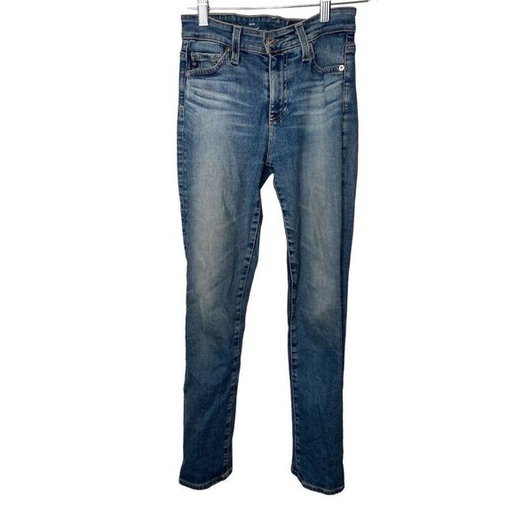 AG Adriano Goldschmeid Womens Mari Jeans 24R High Rise Straight Medium Wash - Picture 1 of 7